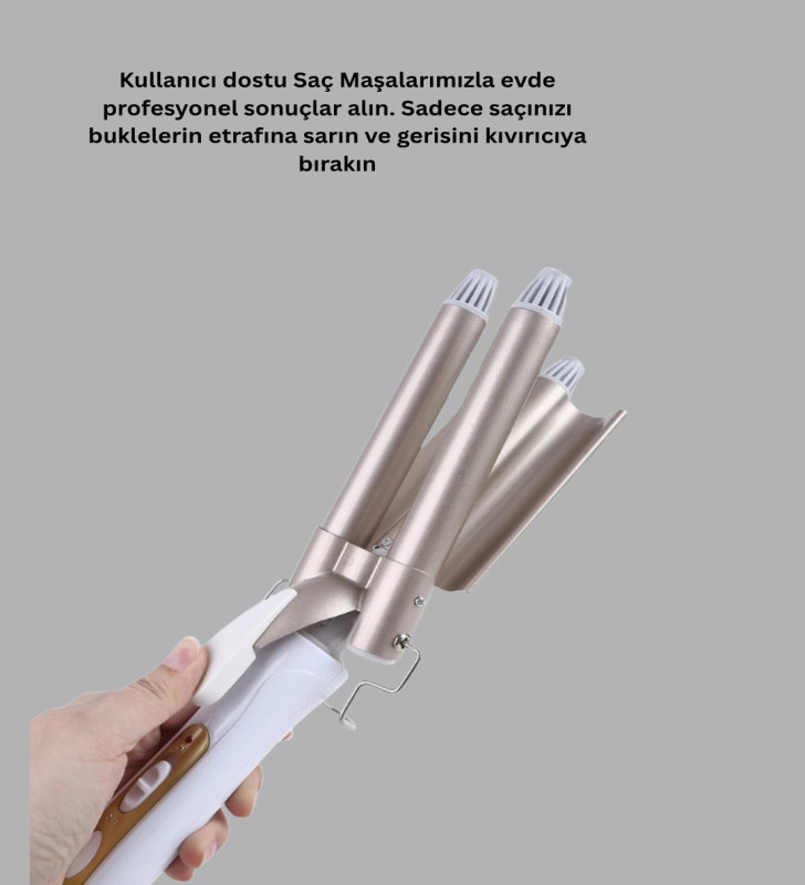 Bukle Saç Maşası – Kolay Kullanım, Sağlıklı Bukleler yüksek ısılı - Lisinya