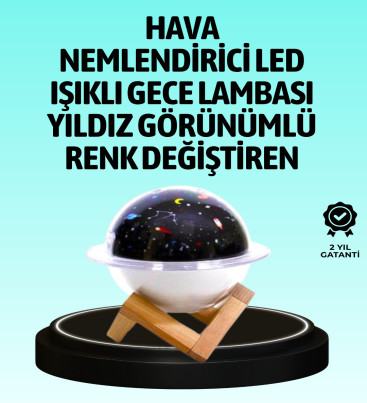 USB ile çalışan projektörlü aromaterapi nemlendirici masaüstü kullanım için uygun - Lisinya