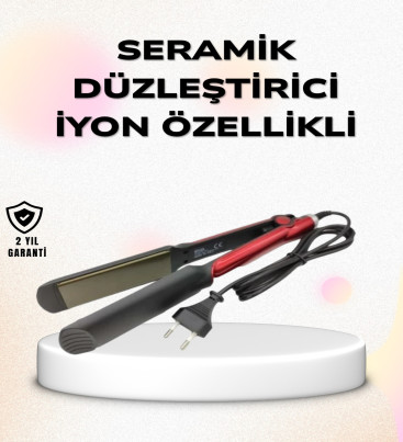 Profesyonel Titanyum Saç Düzleştirici – Ayarlanabilir Isı ve Hızlı Isınma Özellikli - Lisinya