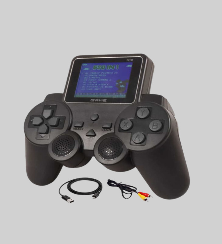 2.4 İnç HD Renkli Ekranlı 500-in-1 Taşınabilir Retro Oyun Konsolu, Kablolu TV Bağlantısı ve Uzun Pil Ömrü - Lisinya