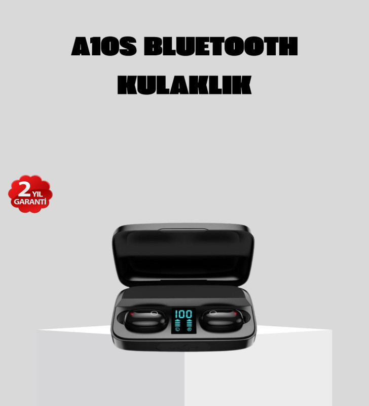A10s Kablosuz Bluetooth Kulaklık – 1800mAh Powerbank, Otomatik Eşleşme, iOS/Android Uyumlu - Lisinya