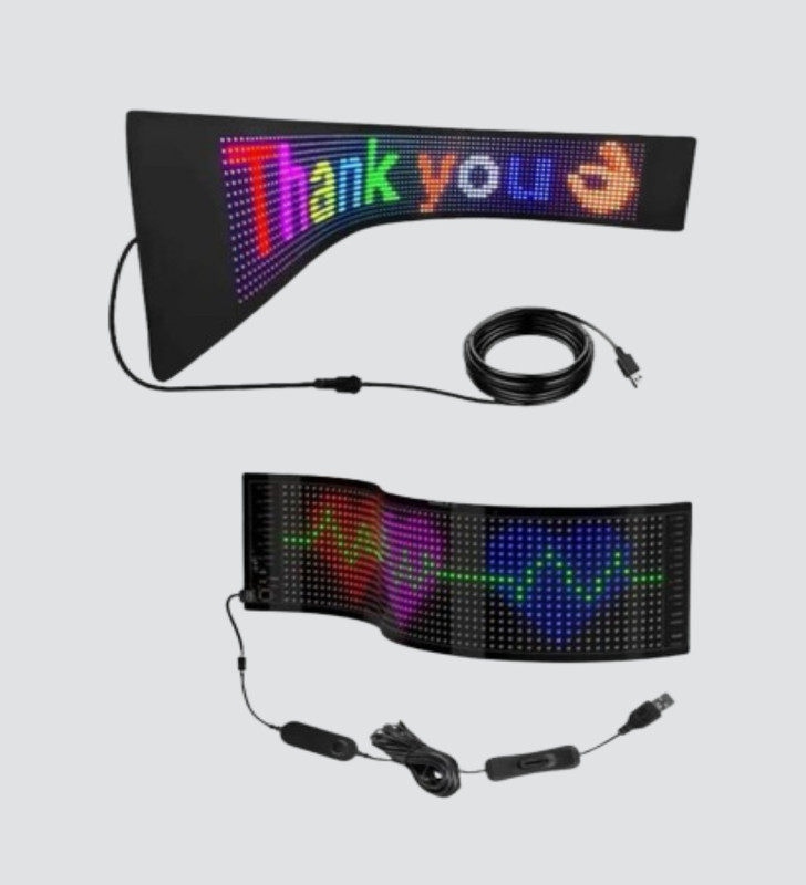 Akıllı LED Matrix Panel – USB Bağlantılı, Kaydırmalı Yazı ve Animasyon Desteği - Lisinya