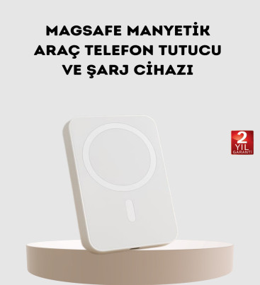 5000mAh Manyetik Powerbank – iPhone Serisi İçin Taşınabilir Kablosuz Şarj Cihazı - Lisinya