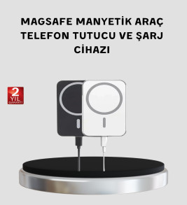 MagSafe Uyumlu Kablosuz Powerbank – Güçlü Mıknatıs, Hızlı Şarj, Kompakt Tasarım - Lisinya