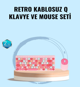 Bluetooth Klavye ve Mouse Kombinasyonu – USB Alıcılı, Kompakt, Uzun Ömürlü - Lisinya