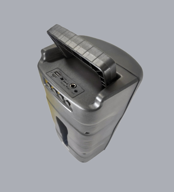 Bluetooth Işıklı Hoparlör – 2x5W Güç | USB + TF Kart + FM Radyo | Siyah Renk - Lisinya