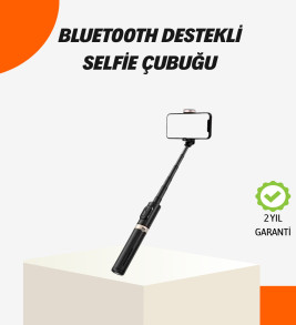 Bluetooth’lu Işıklı Selfie Çubuğu – Katlanabilir, 130 cm - Lisinya