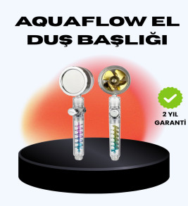 Döner Pervaneli El Duşu Başlığı – Su Tasarruflu, Basınç Artırıcı, Yağmur Etkili - Lisinya