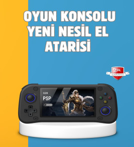 Taşınabilir El Tipi Oyun Konsolu Çoklu Emülatör Destekli 64GB - Lisinya
