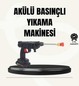 TEK BATARYALI 48V Şarjlı Basınçlı Yıkama Makinesi - Lisinya
