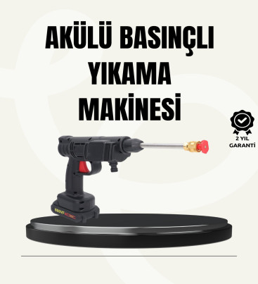 TEK BATARYALI 48V Şarjlı Basınçlı Yıkama Makinesi - Lisinya