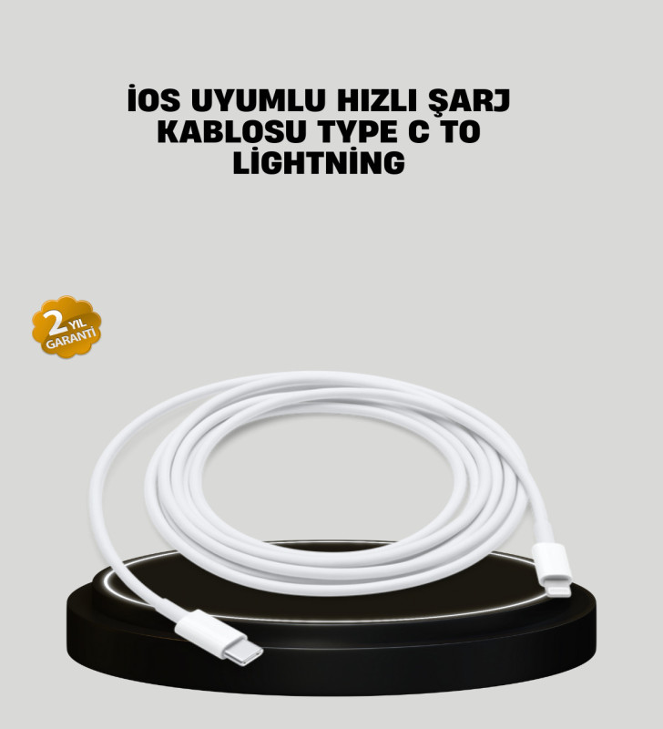 30W Hızlı Şarj Destekli 5.0A Type-C Kablo Veri Aktarım Özellikli - Lisinya