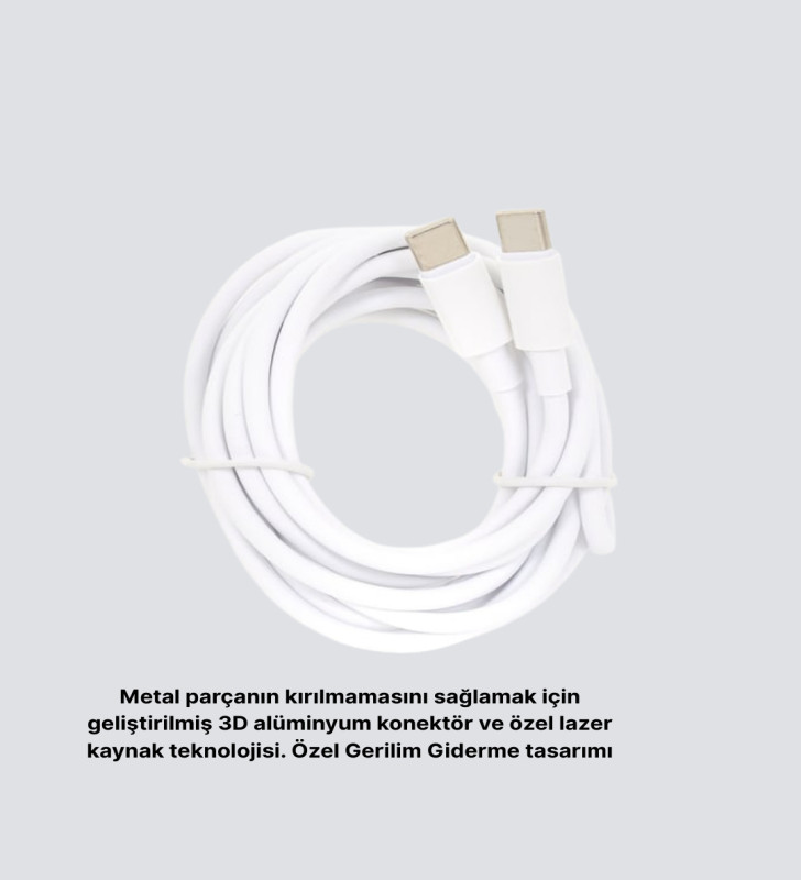 30W Hızlı Şarj Destekli 5.0A Type-C Kablo Veri Aktarım Özellikli - Lisinya