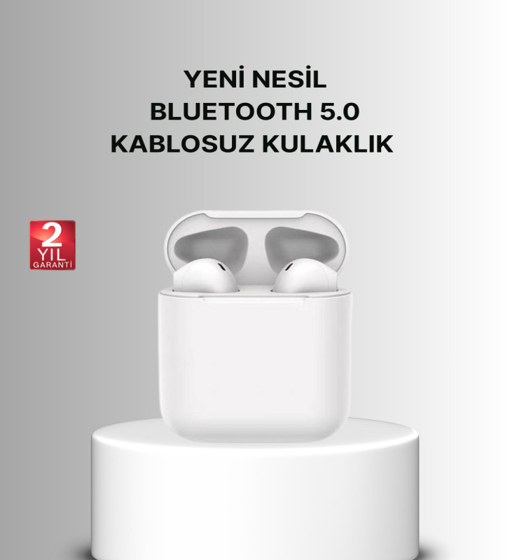 Dokunmatik Kontrollü 2. Nesil Bluetooth 5.0 Uzun Pil Ömürlü Kulaklık - Lisinya