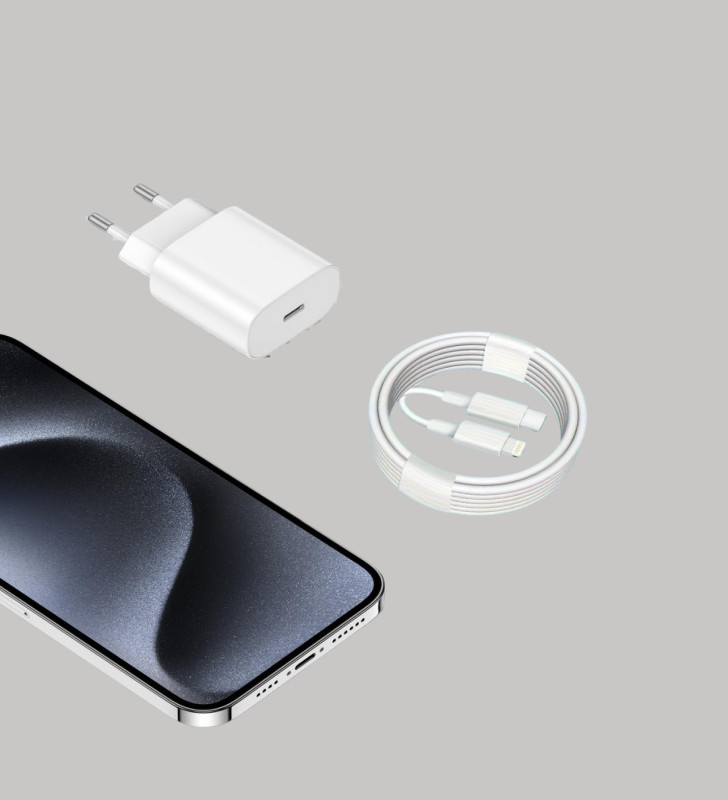 iPhone ve iPad Uyumlu 20W Güvenli USB-C Hızlı Şarj Adaptörü - Lisinya