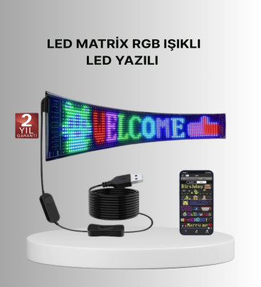 Gece Kullanıma Uygun Pixel RGB LED Panel Estetik Atmosfer Işığı - Lisinya