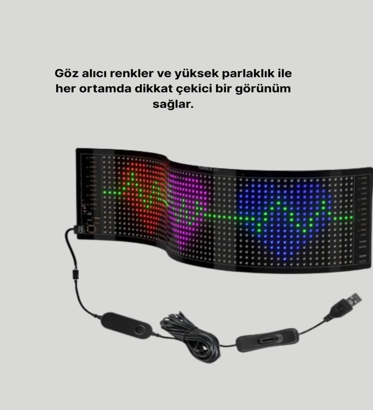 Şık ve Fonksiyonel RGB LED Panel Canlı Renk Yansımalı Işık Sistemi - Lisinya