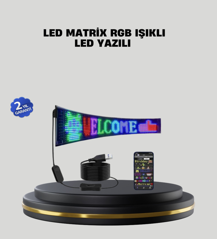 RGB LED Panel Renkli Işık Efektli Dekoratif Aydınlatma - Lisinya