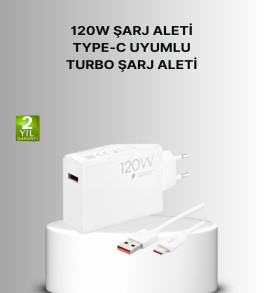 120W Mi Turbo Akıllı Tanıma Çipli Hızlı Şarj Cihazı Taşınabilir ve Dayanıklı - Lisinya