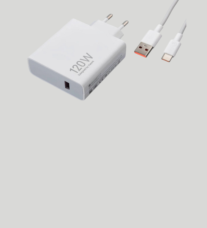 120W Güçlü Hızlı Şarj Adaptörü ve Type-C Kablo Seti – Güvenli Şarj Teknolojisi - Lisinya