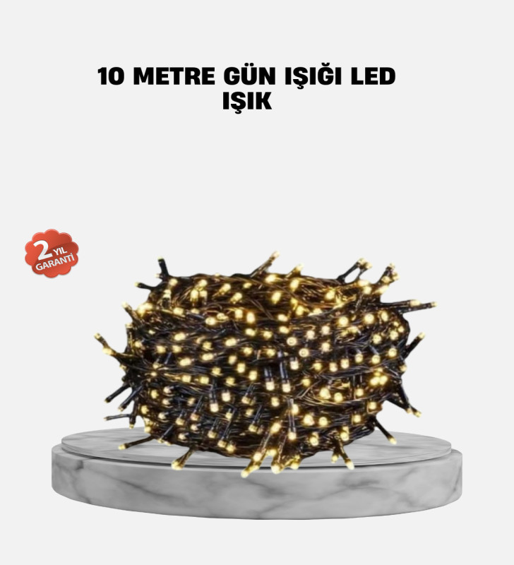 10 Metre LED Işıklı Dekoratif Parti ve Kutlama Aydınlatması - Lisinya
