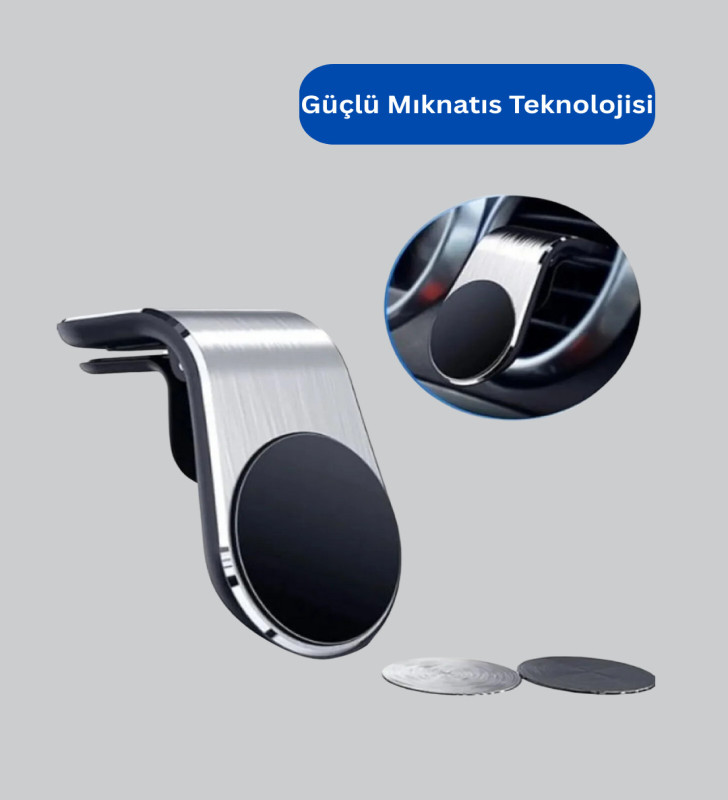 Güçlü Mıknatıslı Araç İçi Telefon Tutucu – Evrensel Uyum - Lisinya