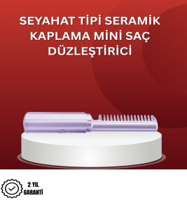 Isıtmalı Saç Düzleştirici Fırça – Kablosuz ve Hafif Tasarım - Lisinya