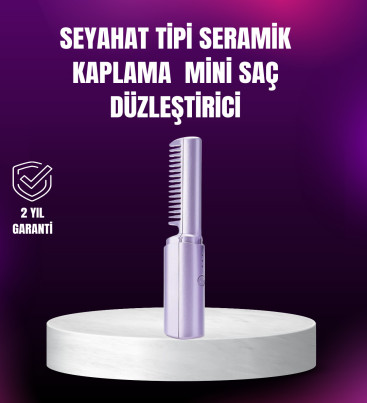 Kablosuz USB Şarjlı Saç Düzleştirici Tarak – Seyahat Boy - Lisinya