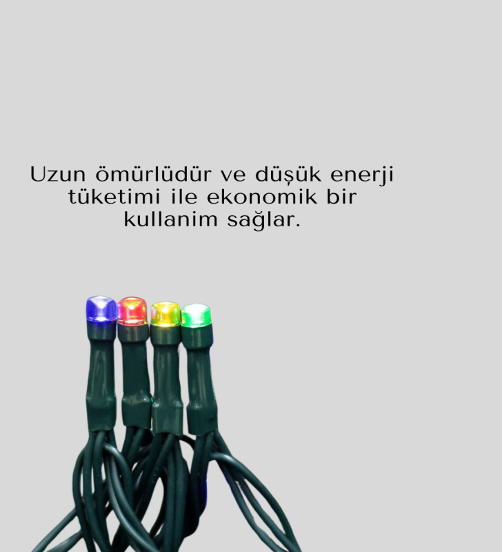 Su Geçirmez Pil Çalışan LED Perde Işık – İç ve Dış Mekan - Lisinya