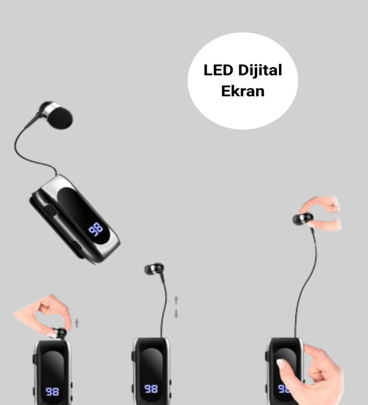 20 Dakikada Hızlı Şarj – Titreşimli Uyarılı Kablosuz Kulaklık - Lisinya