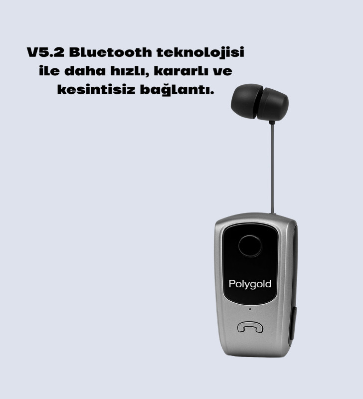 Geri Çekilebilir Kablolu Bluetooth İş Kulaklığı - Lisinya