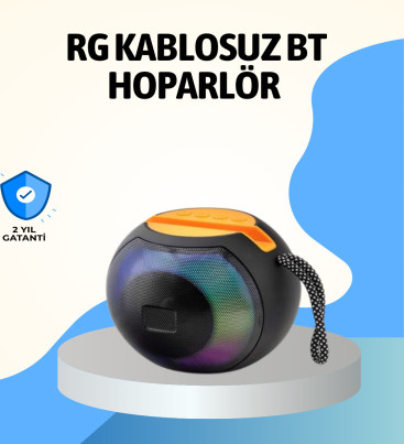 RGB Led Işıklı Güçlü Baslı Kablosuz Hoparlör - Lisinya