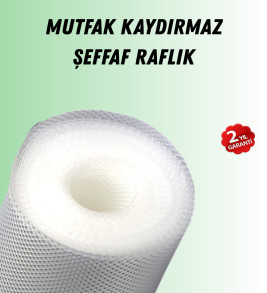 Şeffaf mutfak raflığı ve çekmece kaplaması kaydırmaz pvc - Lisinya