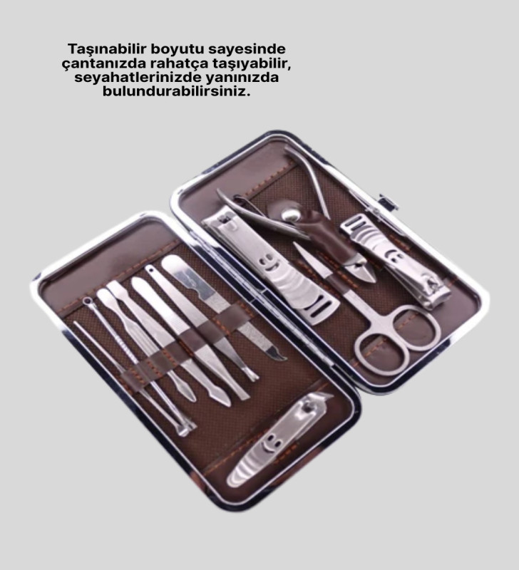 Tüm İhtiyaçlara Uygun Taşınabilir Manikür & Pedikür Seti - Lisinya