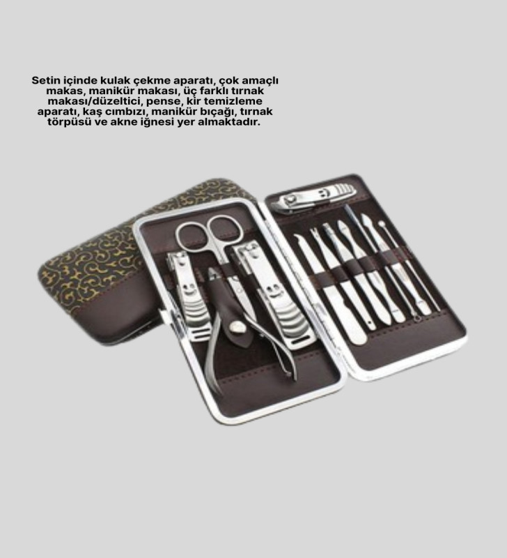 Tüm İhtiyaçlara Uygun Taşınabilir Manikür & Pedikür Seti - Lisinya