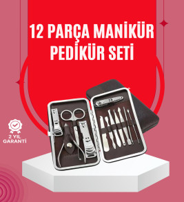 Şık ve Dayanıklı Çok Amaçlı Kişisel 12 Bakım Seti - Lisinya