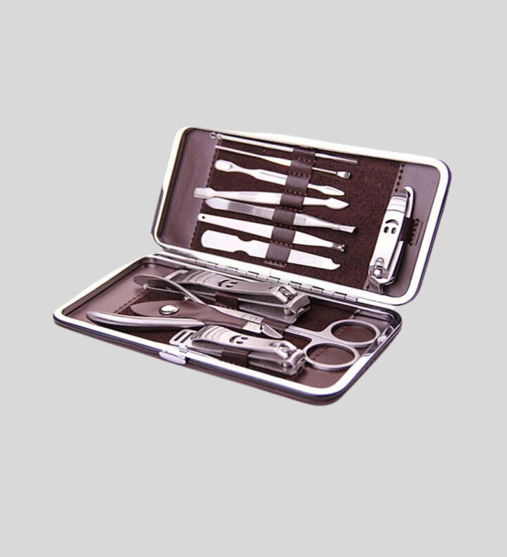 Paslanmaz Çelik Çok Fonksiyonlu 12 Manikür Seti - Lisinya