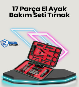 Profesyonel Paslanmaz Çelik Manikür & Pedikür Seti - Lisinya