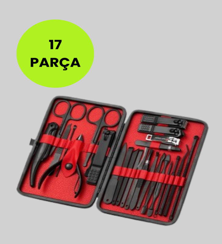 Profesyonel Paslanmaz Çelik Manikür & Pedikür Seti - Lisinya