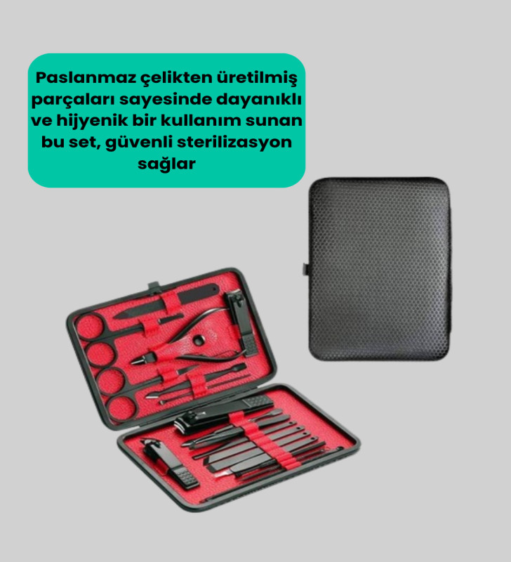 Siyah Kaymaz Teknolojili El ve Ayak Bakım Seti - Lisinya