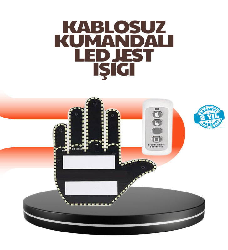 Araç İçin Eğlenceli LED El İşareti Işığı - Lisinya