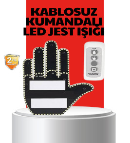 Uzaktan Kumandalı LED Jest Işığı – 3 Farklı Hareket Modu - Lisinya