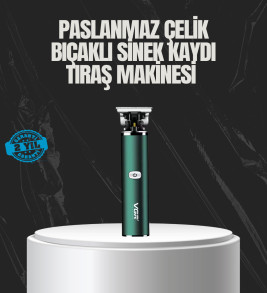 Paslanmaz Çelik Başlıklı Su Geçirmez Şarjlı Saç Kesme Makinesi - Lisinya