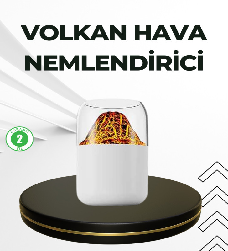 USB Şarjlı Volkanik Tasarımlı Buhar Makinesi - Lisinya