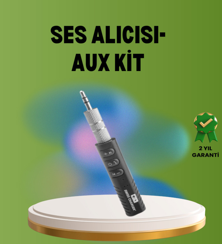 Hızlı Şarjlı Bluetooth Ses Alıcısı – Ev, Araç ve Ofis İçin - Lisinya