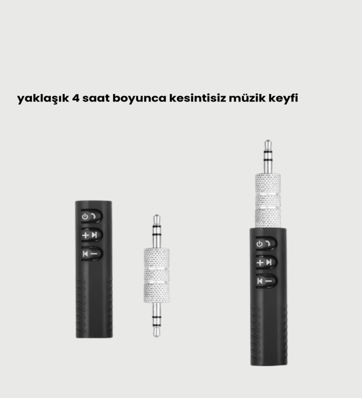 Kablosuz Ses Çözümü – 3.5mm Jaklı Bluetooth Müzik Alıcısı - Lisinya