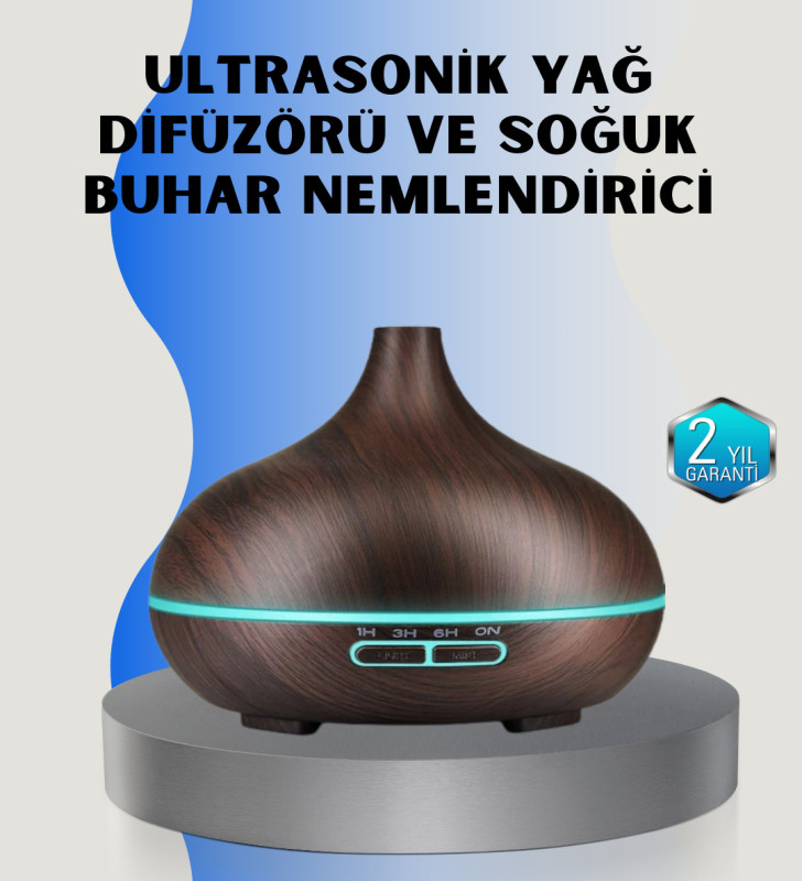 Ev ve Ofis İçin Sessiz Ultrasonik Hava Nemlendirici - Lisinya