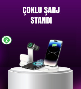 15W Hızlı Şarj Destekli 4’ü 1 Arada Kablosuz Şarj İstasyonu - Lisinya