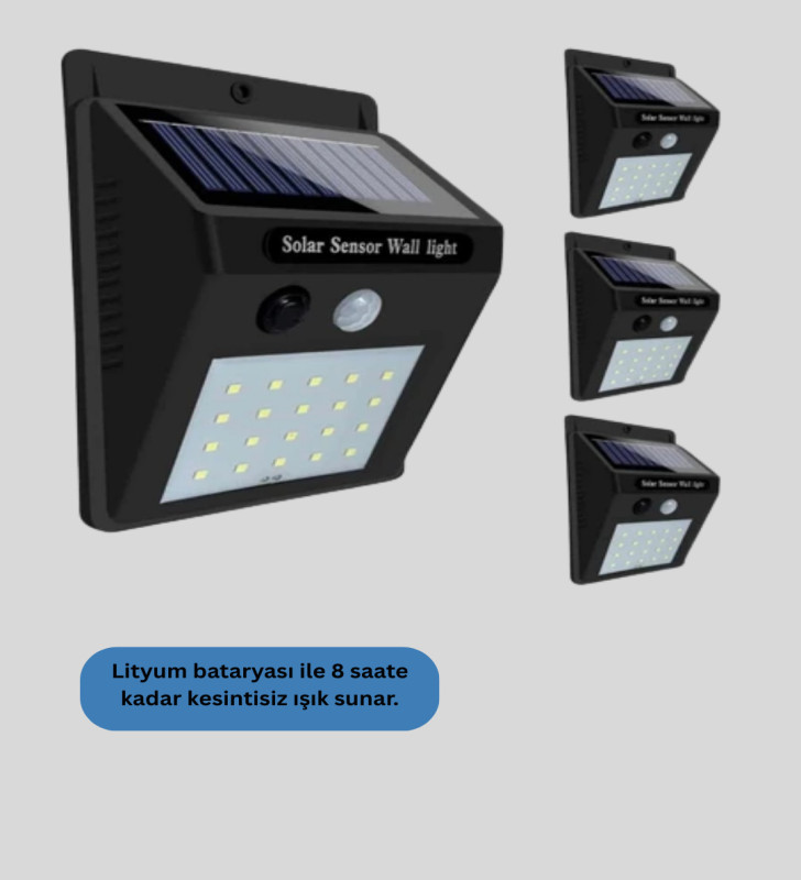 Kablo Gerektirmeyen Solar LED Bahçe ve Veranda Işığı - Lisinya