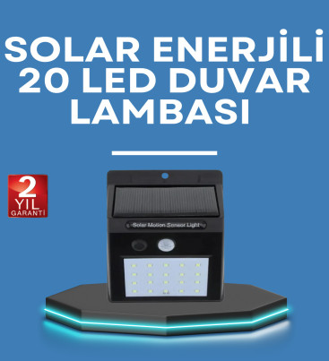 Hareket Algılamalı Solar LED Güvenlik Lambası - Lisinya